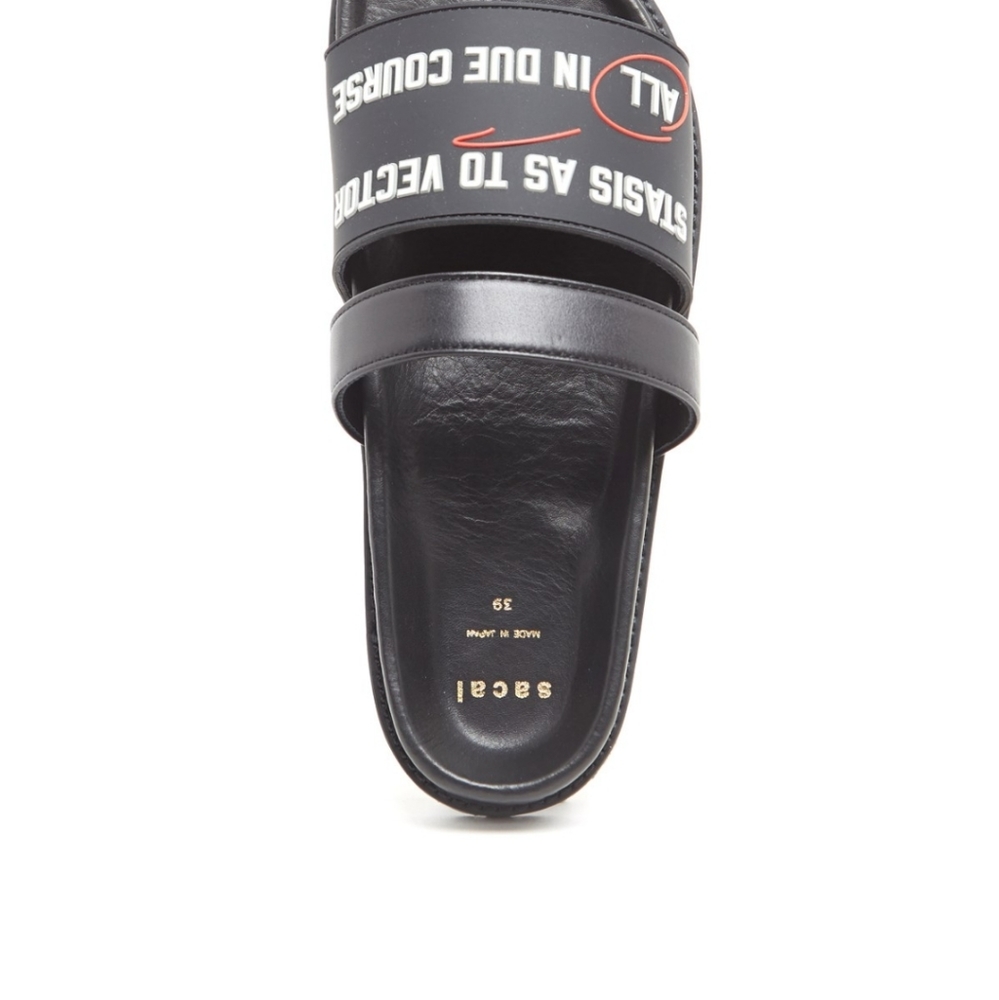 Sacai logo sandals